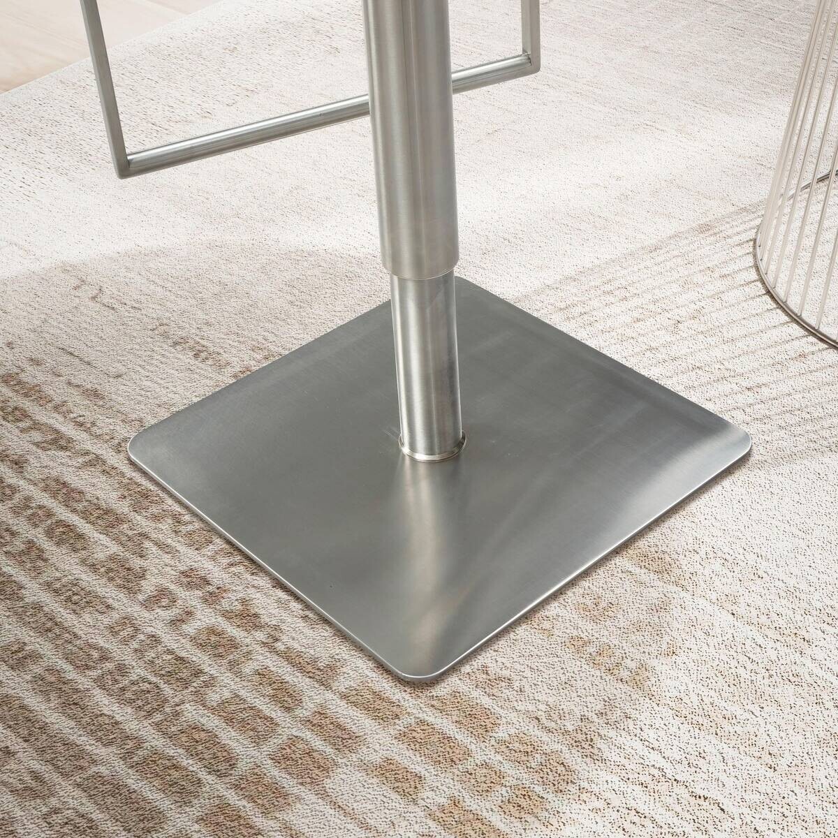 Barhocker schwarz Kunstleder B/H/T: ca. 38x91x39 cm
