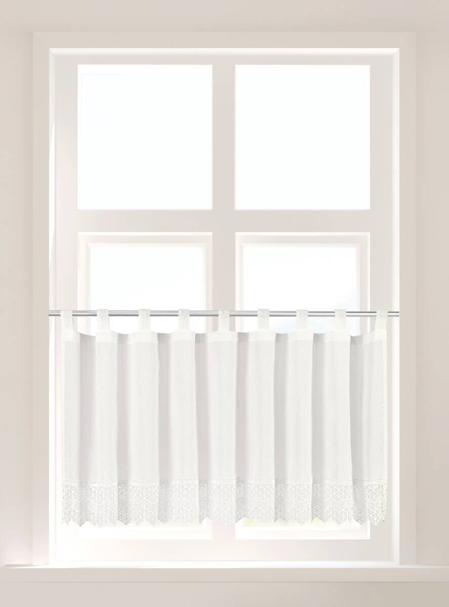 POCOline Scheibengardine Heidi offwhite B/L: ca. 50x140 cm