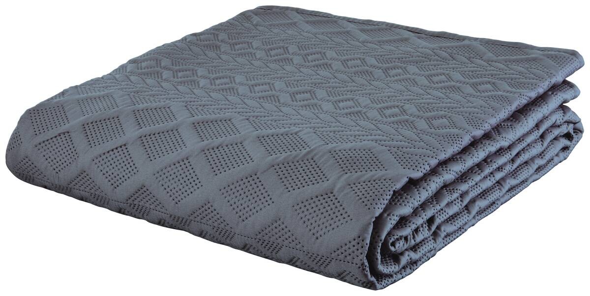 Tagesdecke anthrazit Polyester B/L: ca. 220x240 cm