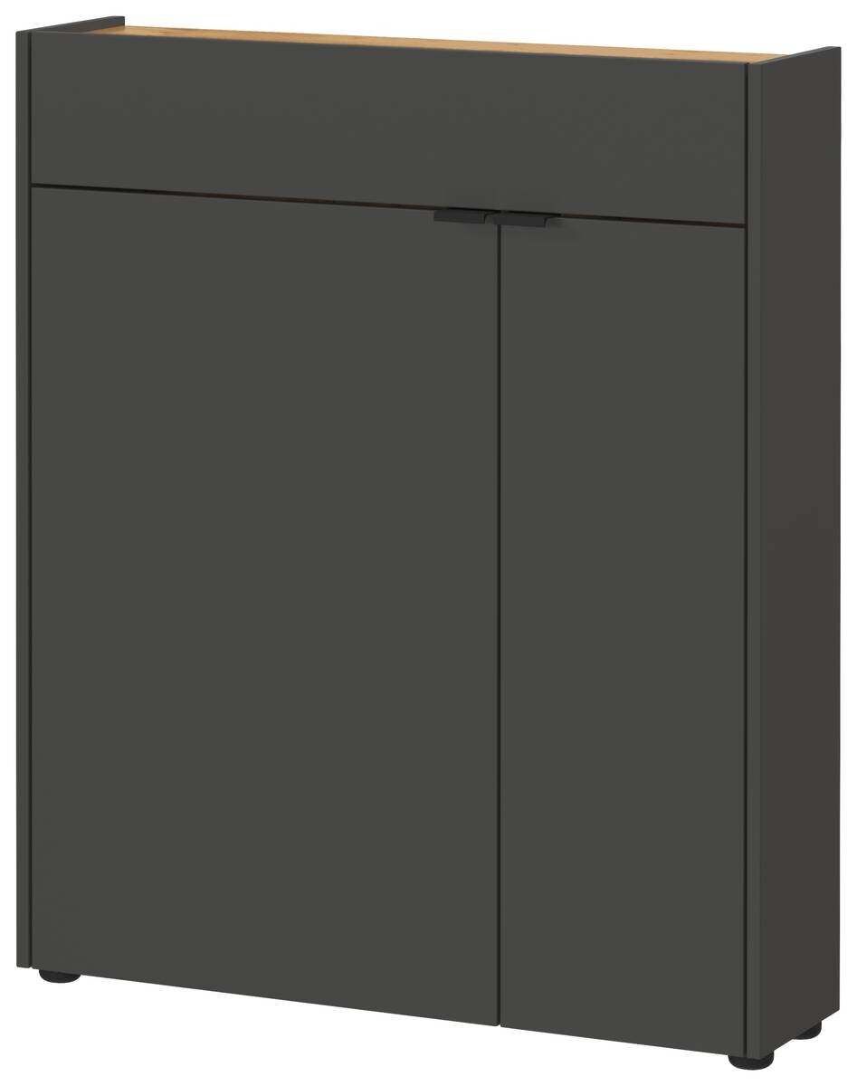 Mehrzweckschrank 1319-549 Graphit Optik Eiche Navarra Nachbildung B/H/T: ca. 82x102x22 cm