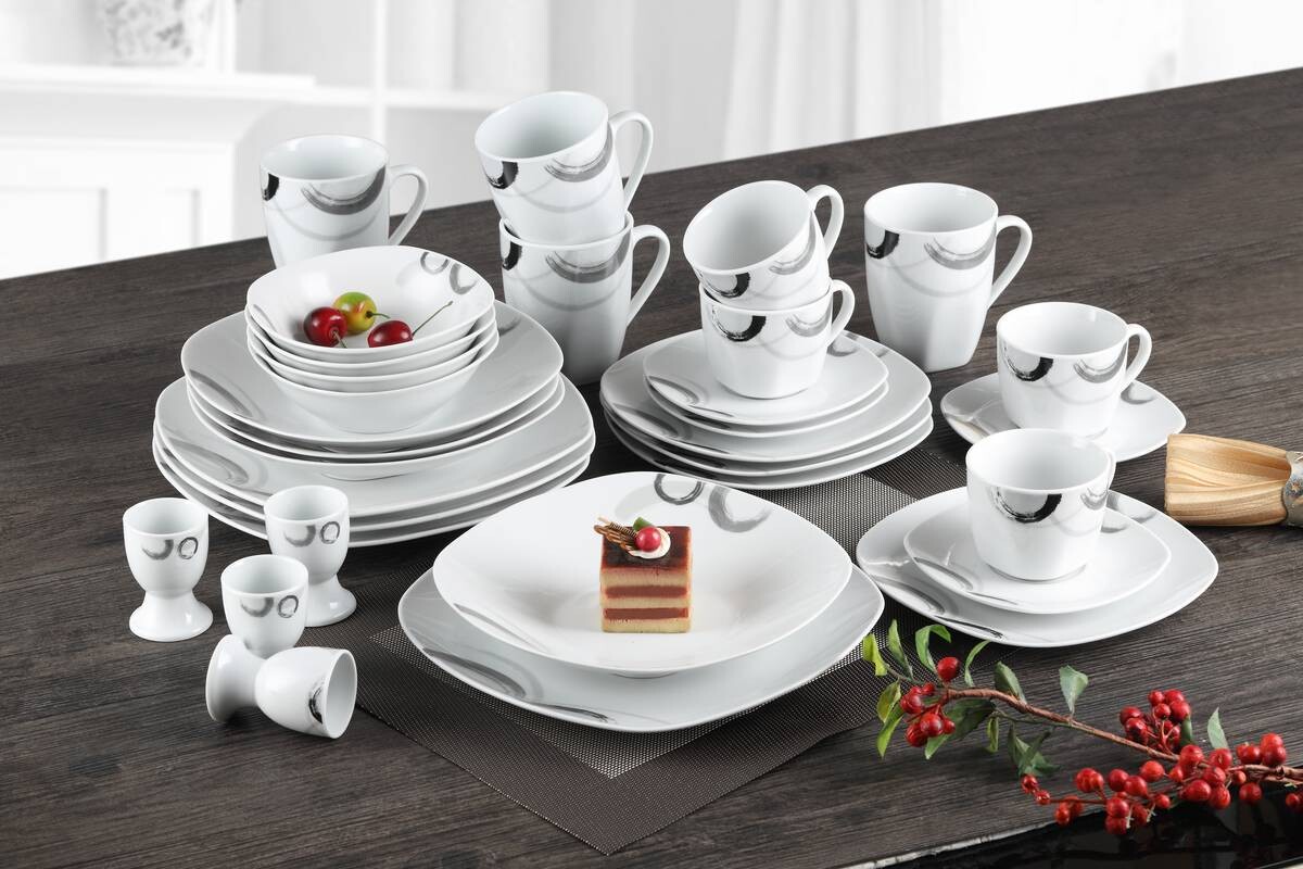 POCOline Kombiservice weiß Porzellan 32 tlg.