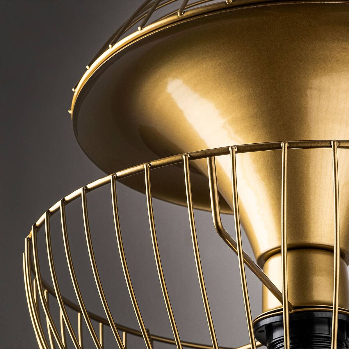 Opviq Pendelleuchte gold Metall B/H/T/L/D: ca. 30x135x30x30x30 cm E27 1 Brennstellen