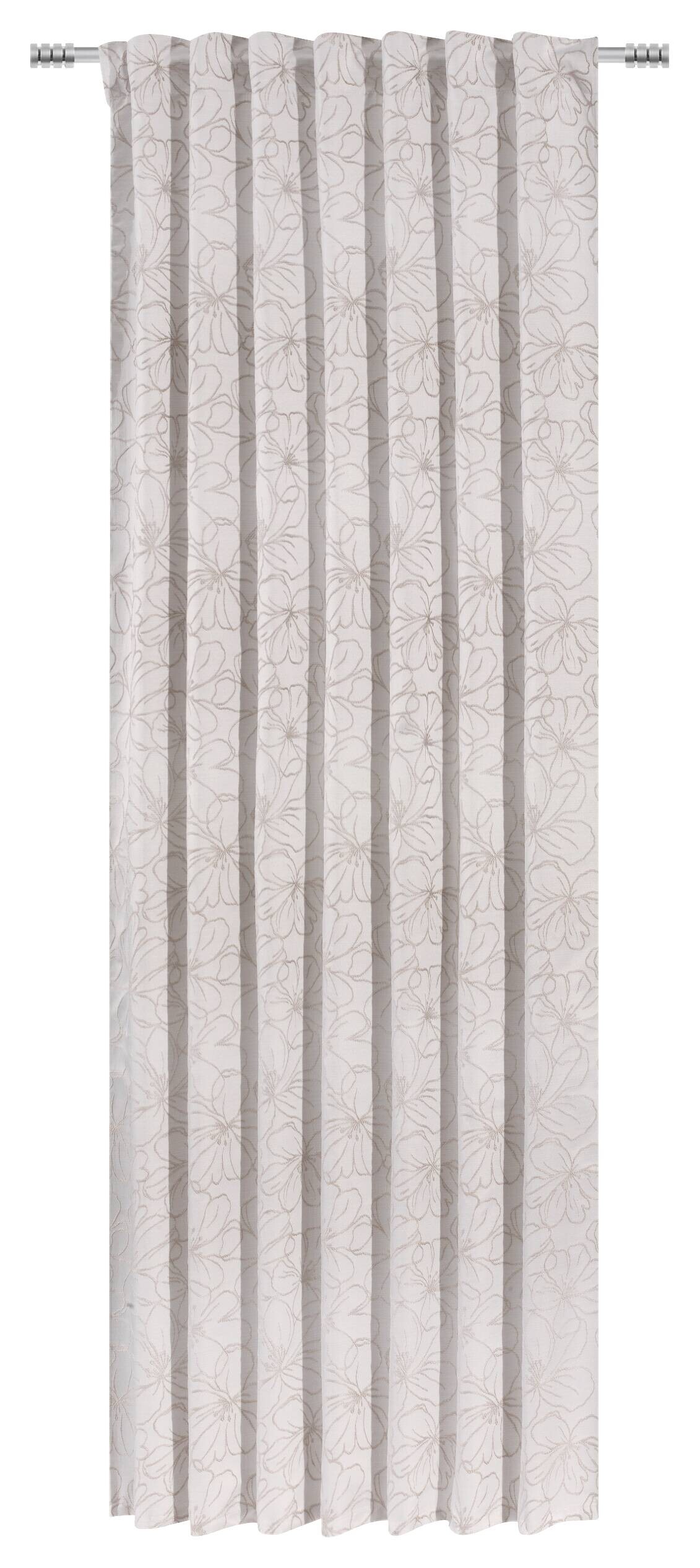 Kombivorhang Julia beige 100% Polyester B/L: ca. 140x245 cm