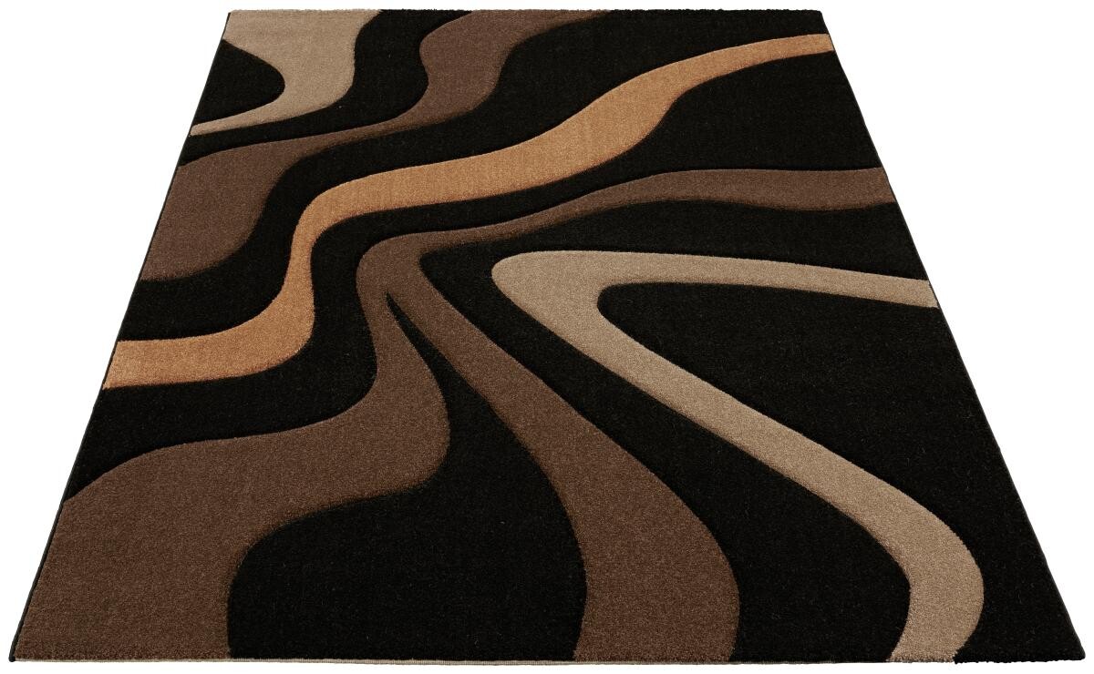 Merinos Webteppich Diamond schwarz B/L: ca. 200x290 cm