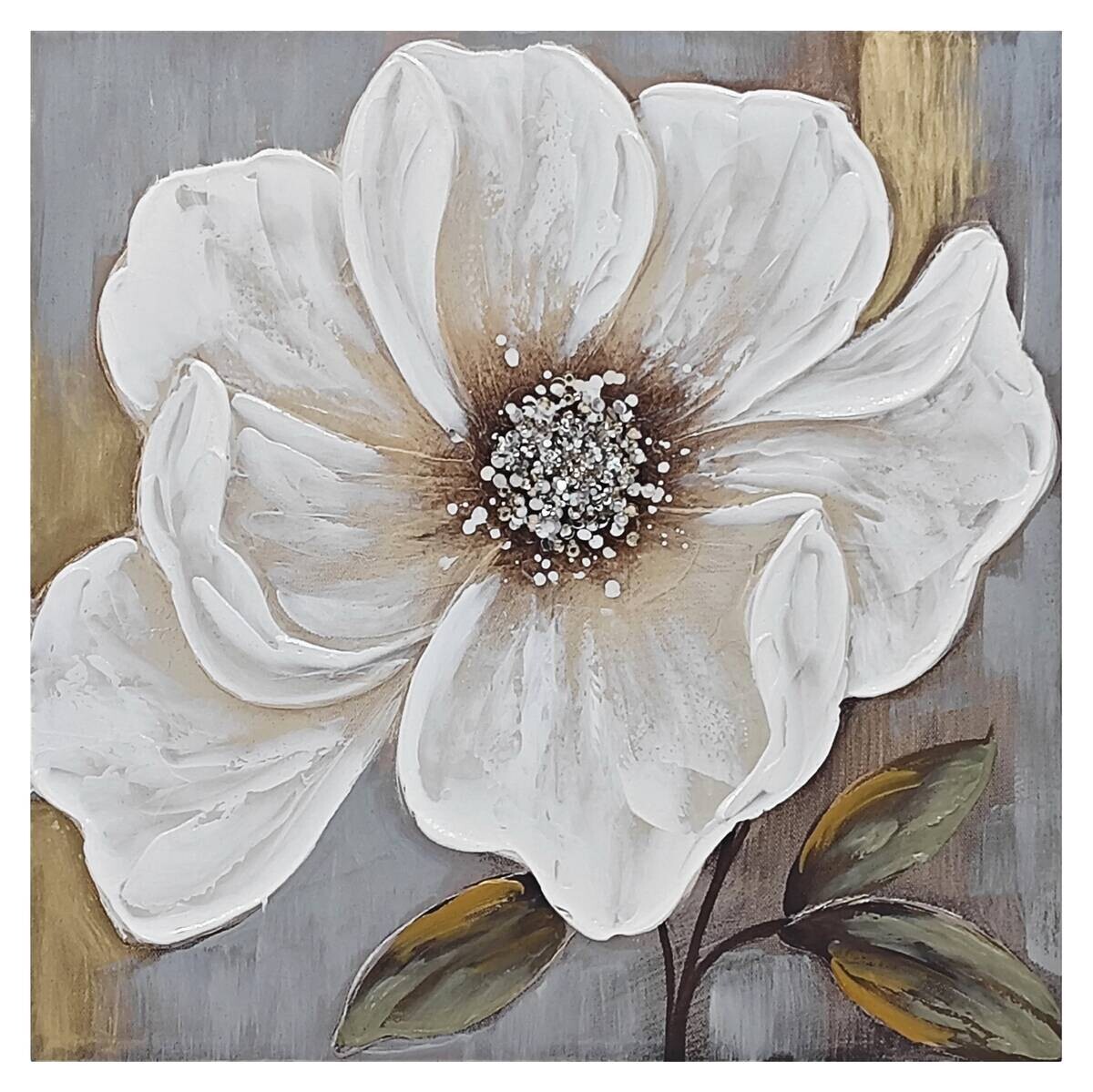 Keilrahmenbild Blume B/T/L: ca. 80x3x80 cm