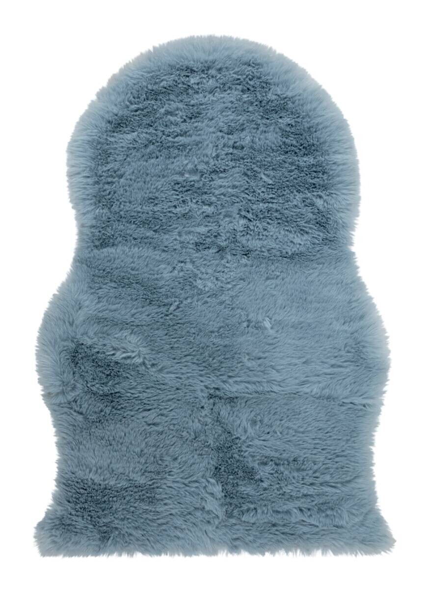 Kunstfell Mick blau B/L: ca. 55x80 cm