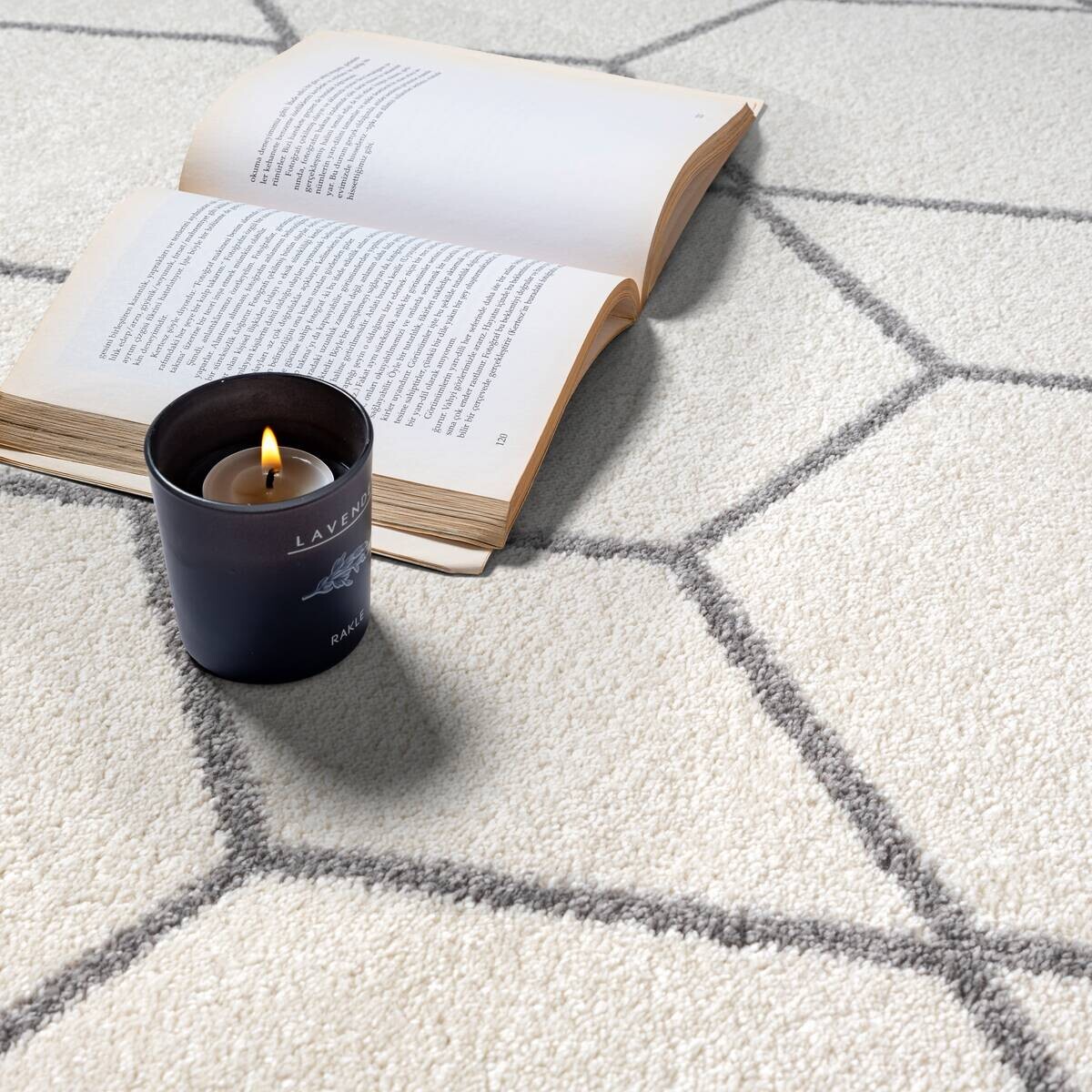 Sanat Teppich Trellis creme D: ca. 150 cm