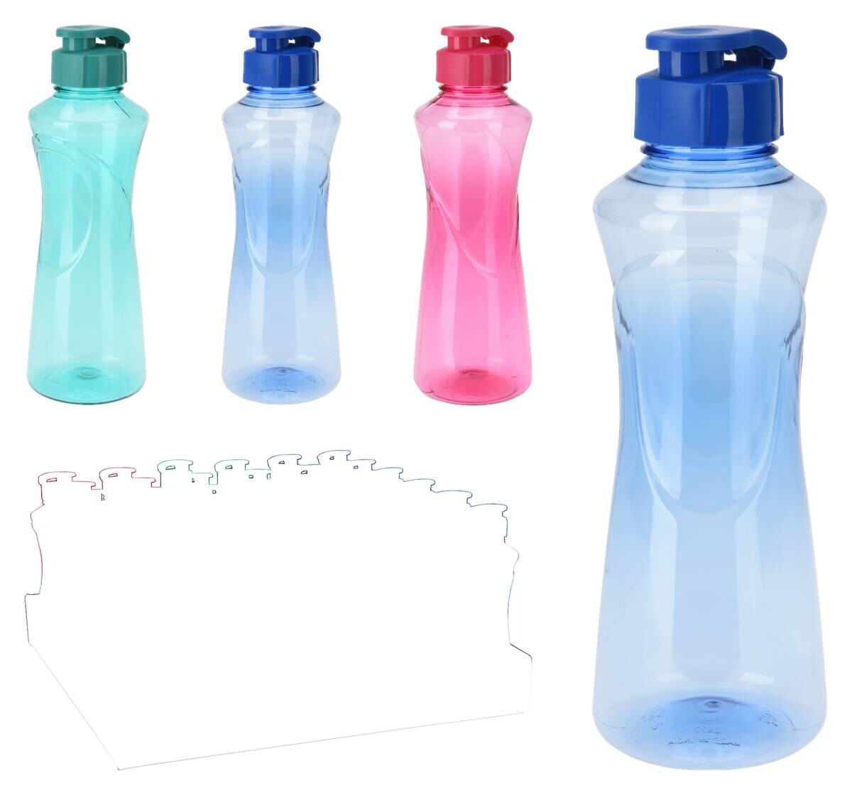 Trinkflasche sortiert