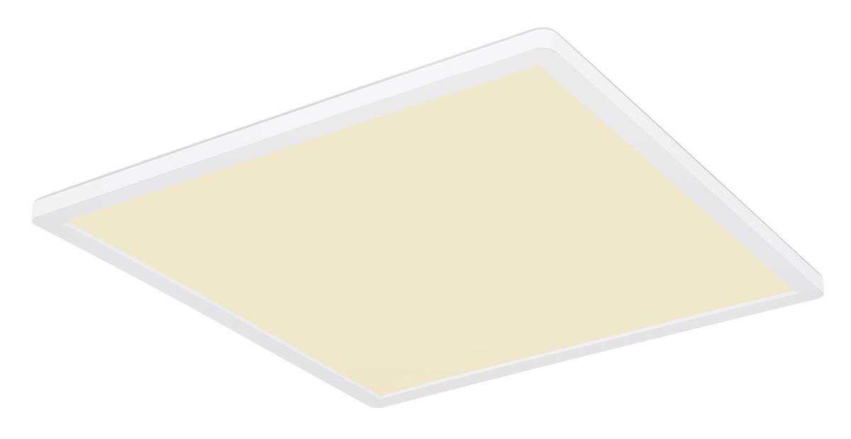 GLOBO Deckenleuchte SAPANA 41563-24W weiß Opal Kunststoff B/H/L: ca. 42x2,5x42 cm