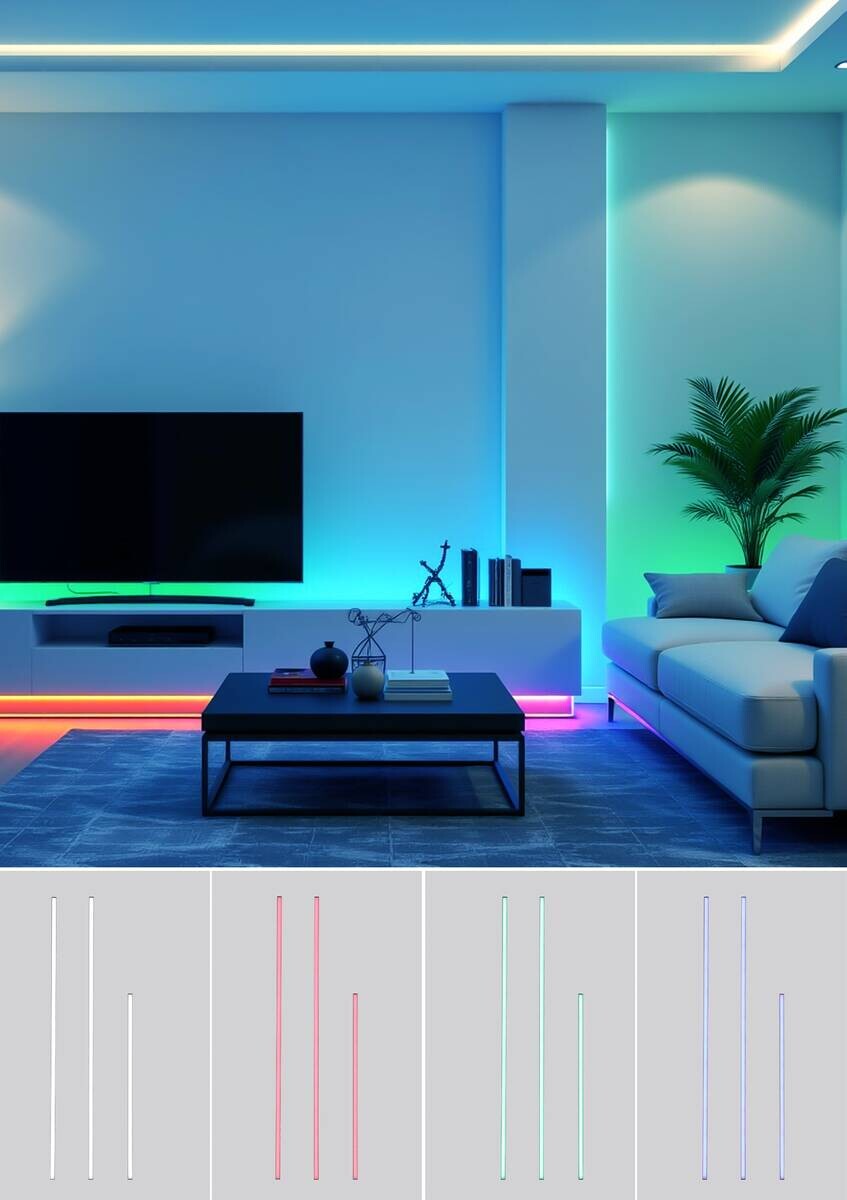 Nolo LED-Leuchten für Akustikpaneel schwarz