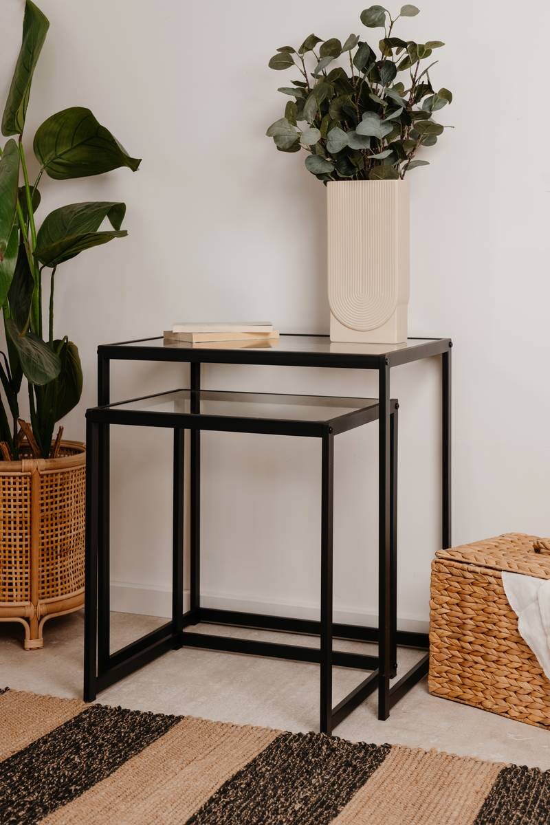 Beistelltisch Trosa schwarz B/H/T: ca. 55x60x40 cm