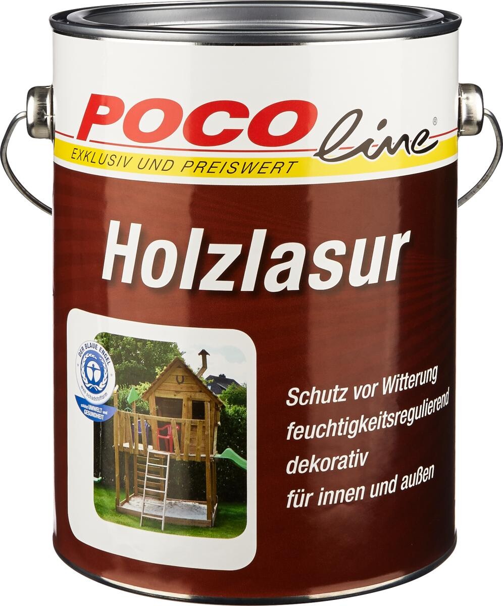 POCOline Acryl Holzlasur mahagoni ca. 2,5 l