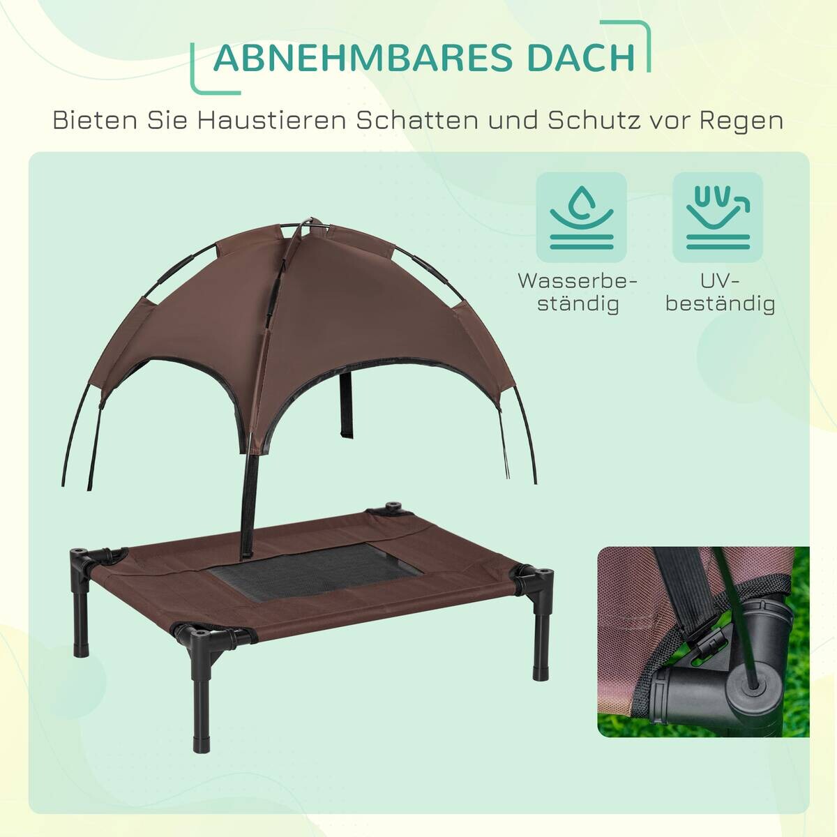 PawHut Hunde-Zubehör schwarz Polyester B/H/L: ca. 46x61x62 cm