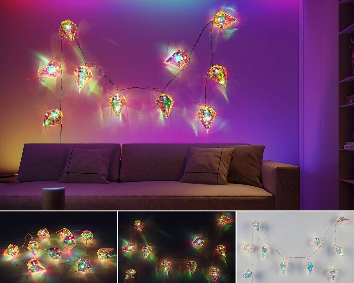 Nolo LED-Lichterkette String transparent B/H/T: ca. 165x5x4 cm