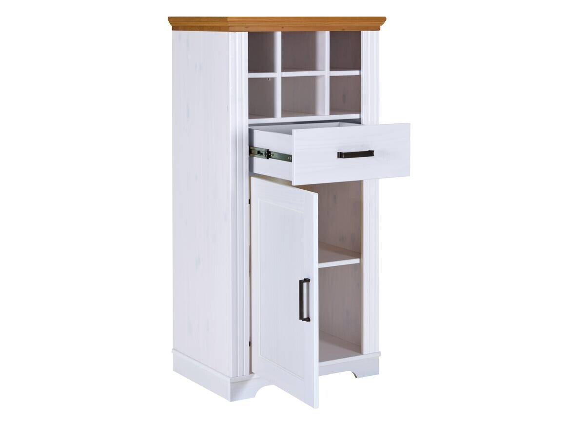 Kommode Maluno weiß lackiert B/H/L: ca. 48x136x68 cm