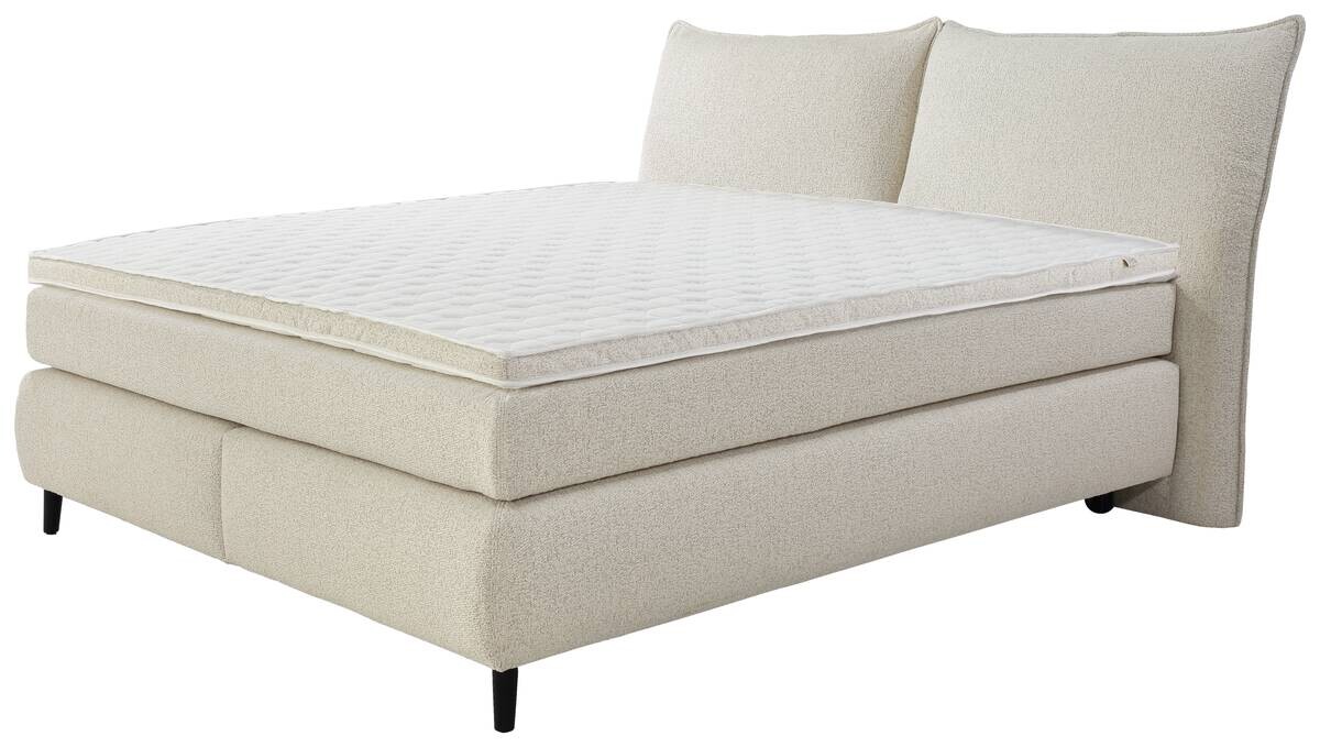 Boxspringbett beige Liegefläche B/L: ca. 180x200 cm