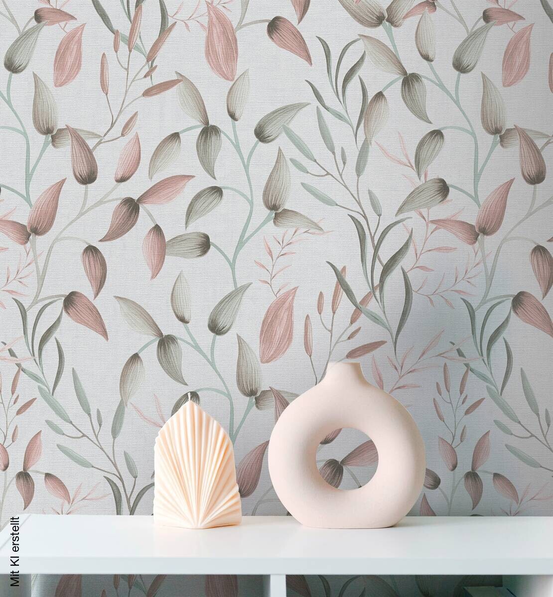 A.S.Creation Vliestapete creme rosa B/H/D: ca. 53x1005x8,2 cm