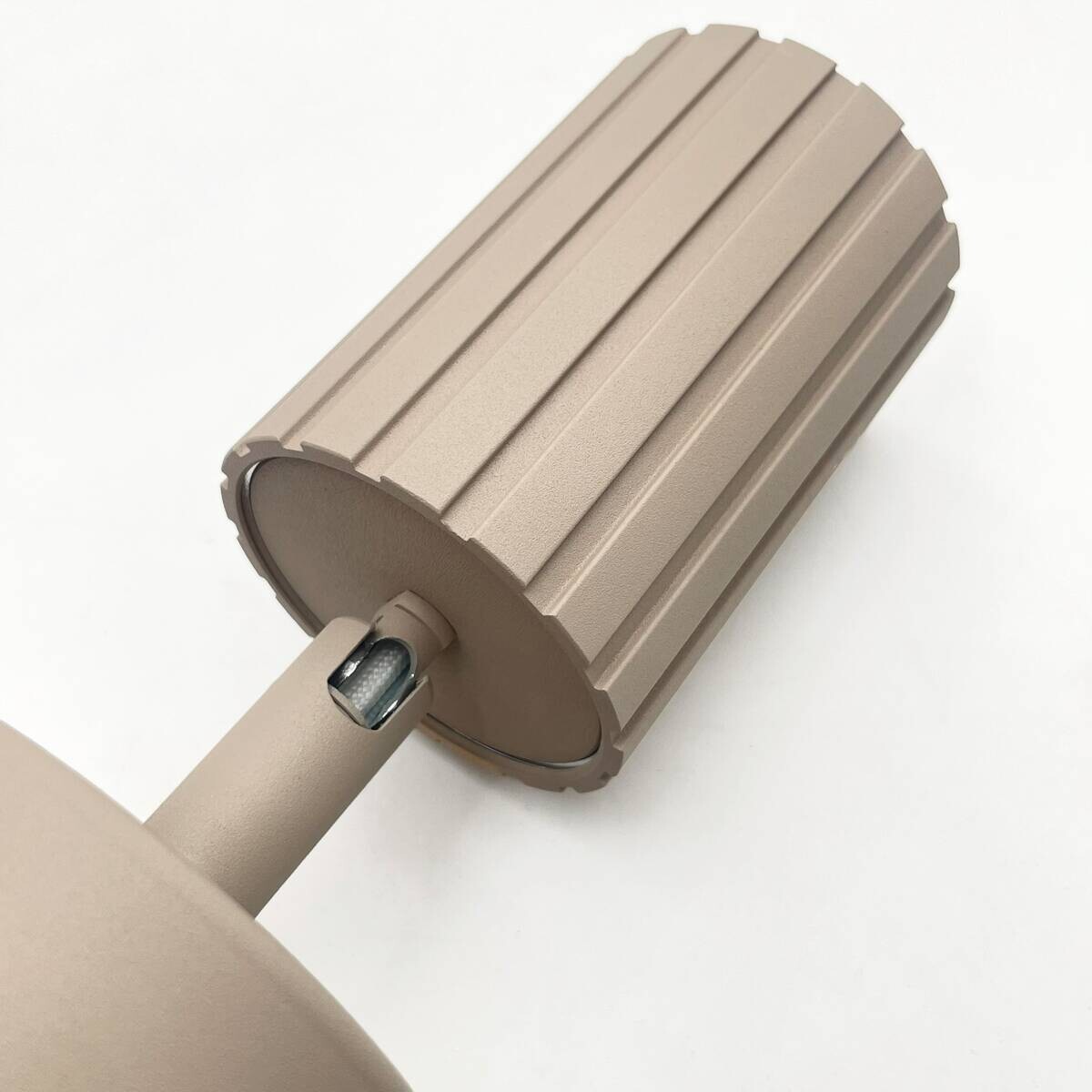 Lamkur Wandleuchte Prisma beige Stahl B/H/L: ca. 8x16x8 cm GU10 1 Brennstellen