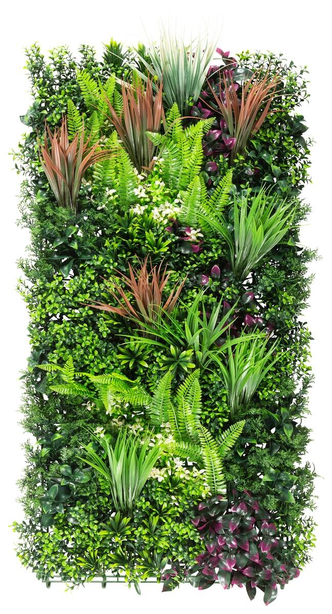 Wand-Begrünungsmatte grün Kunststoff B/H/L: ca. 50x5x100 cm