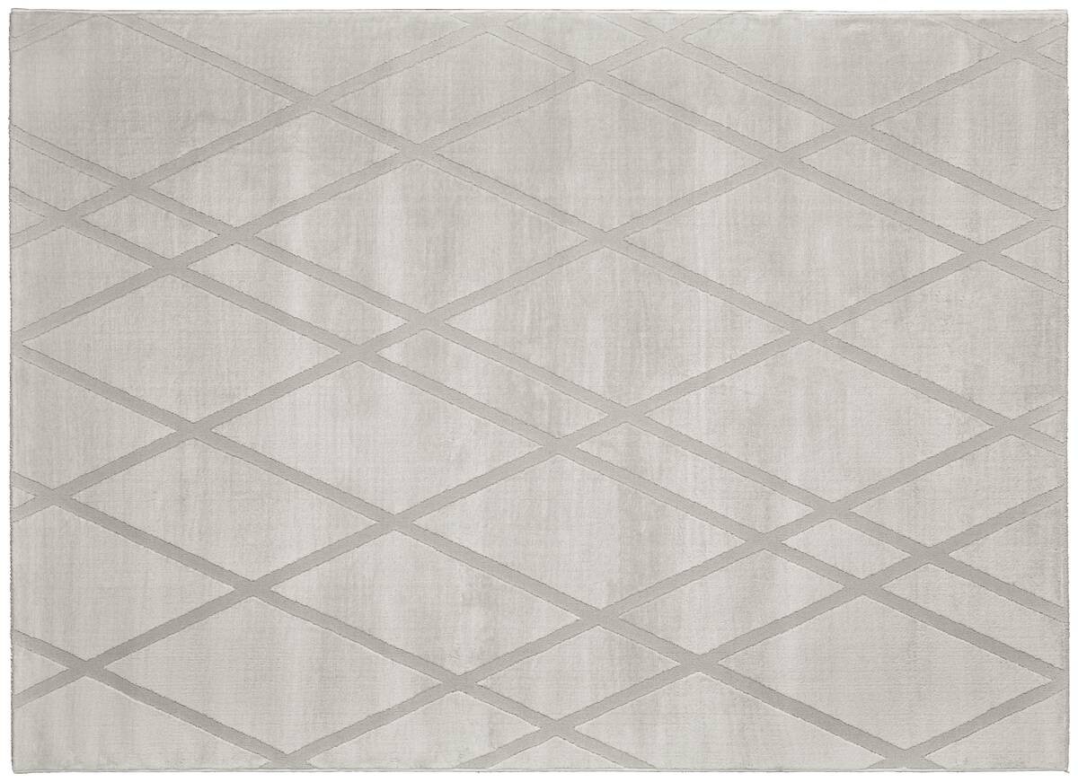 Webteppich Lucy grau B/L: ca. 160x220 cm