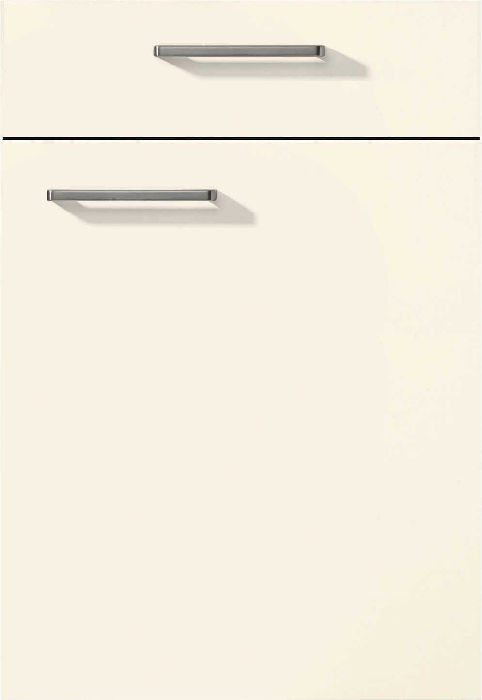 nobilia Doppelblock Touch schwarz Lacklaminat supermatt B/T/L: ca. 150x60x260 cm