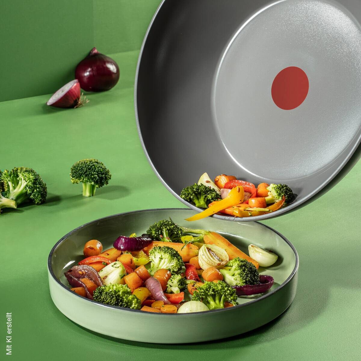 Tefal Pfanne grau Aluminium D: ca. 28 cm