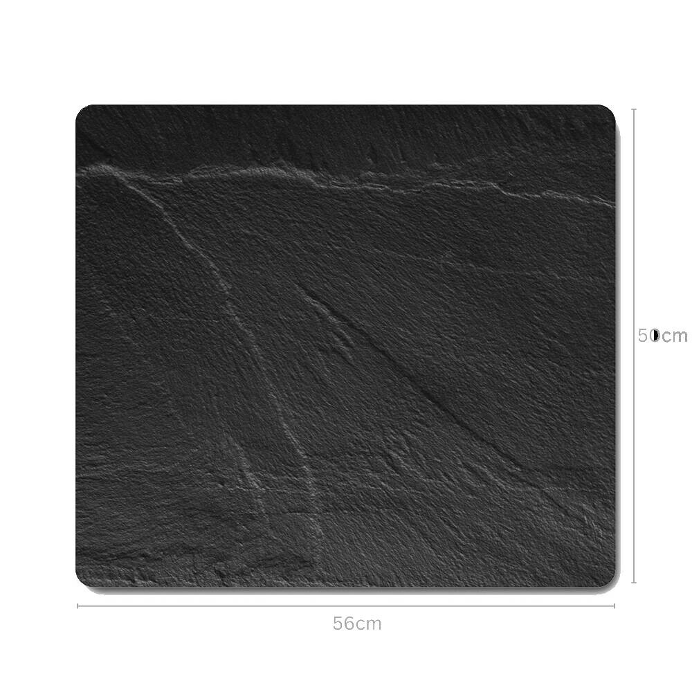 Kesper Glasschneideplatte dunkelgrau Marmor Glas B/H/L: ca. 50x1,4x56 cm