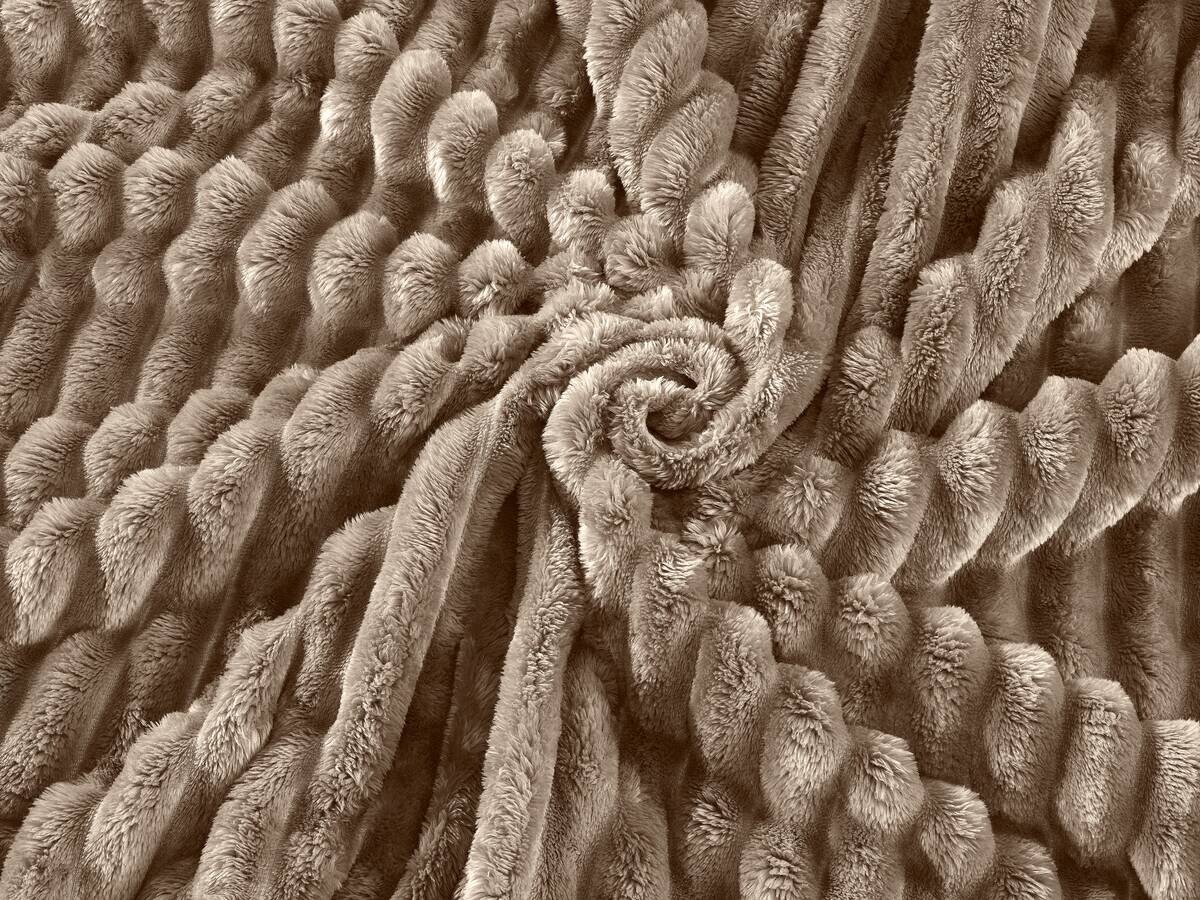 Flanelldecke Cashmere touch taupe Polyester B/L: ca. 150x200 cm