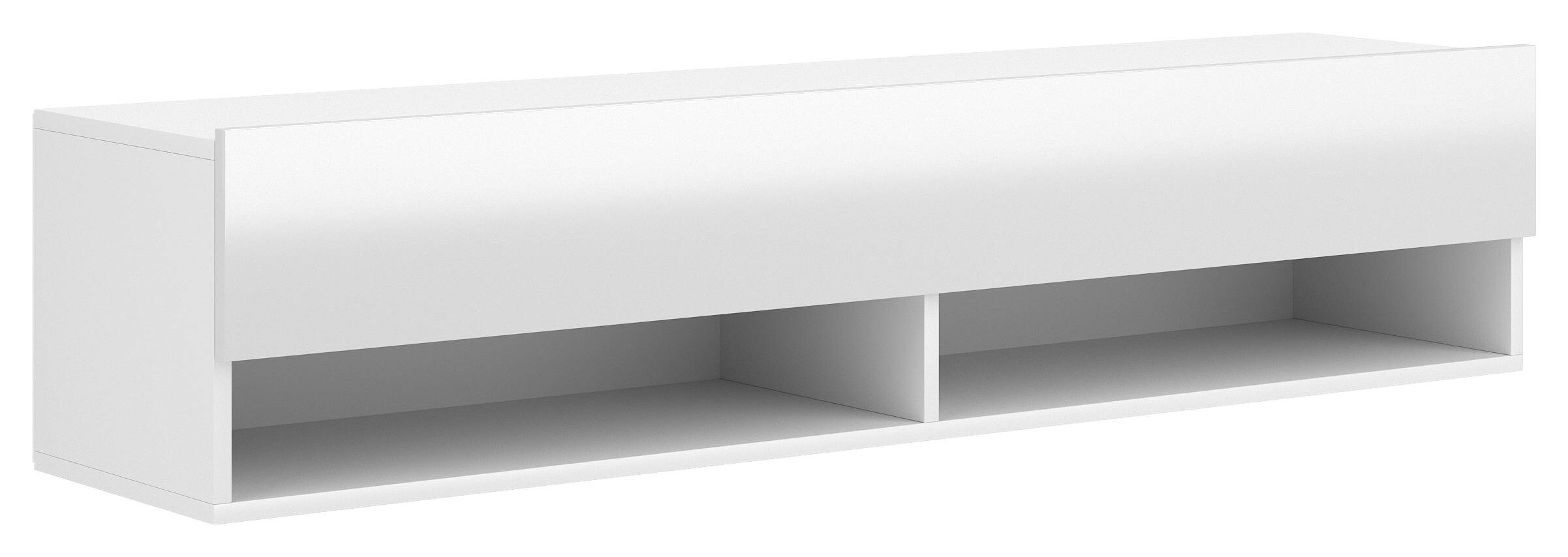 TV-Board Derby weiß matt weiß glänzend B/H/T: ca. 140x30x31 cm