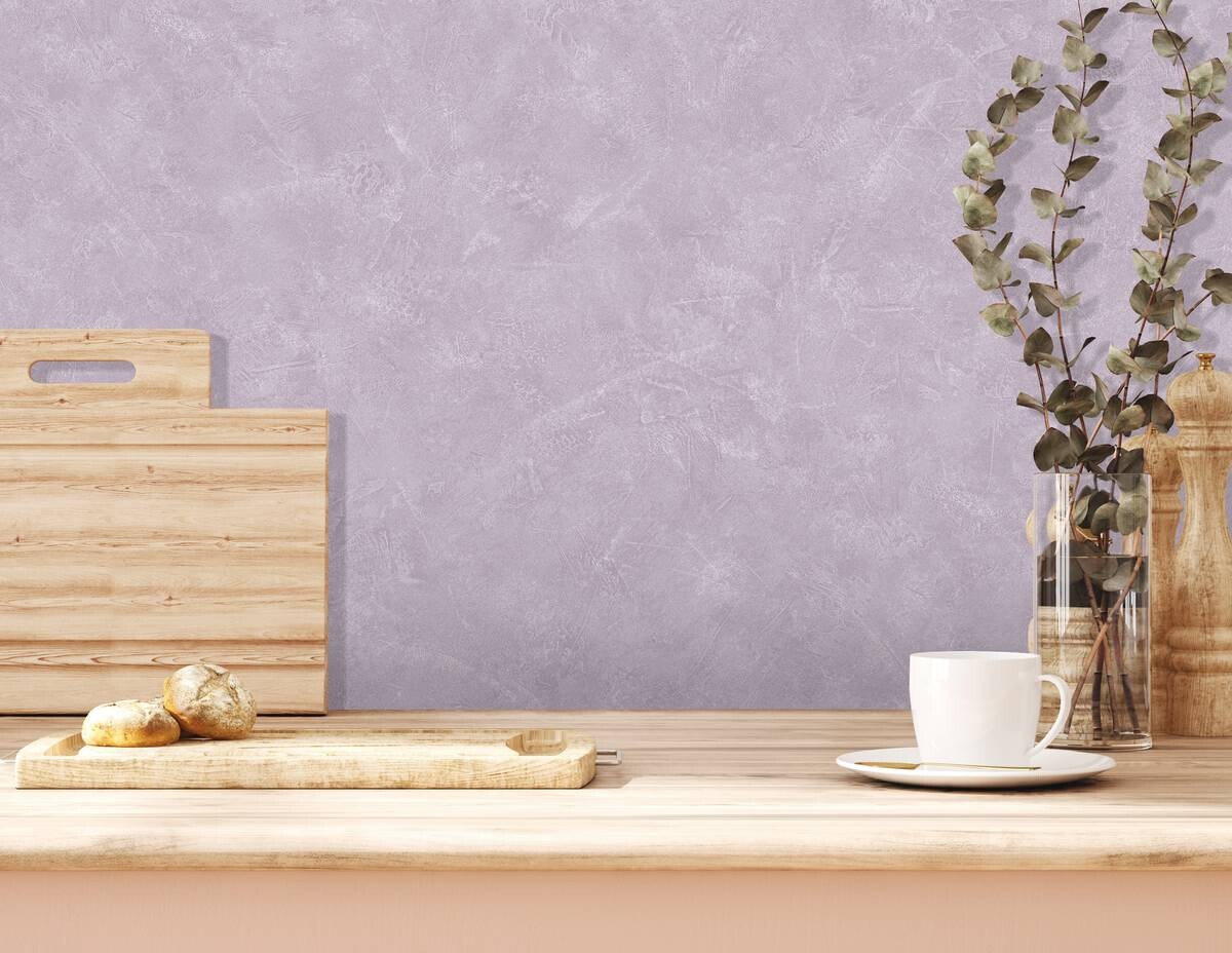 UGEPA Vinyltapete Struktur flieder B/L: ca. 53x1005 cm