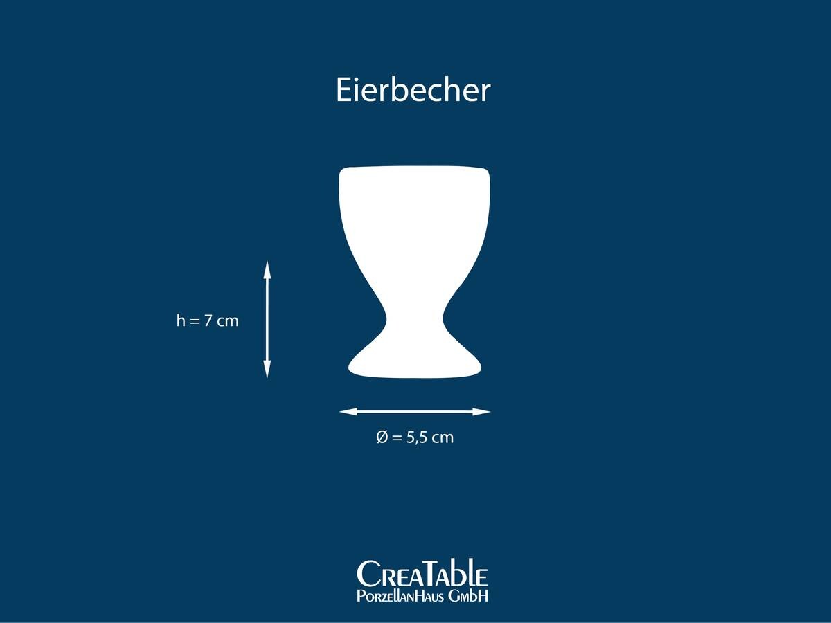 CreaTable Eierbecher NATURE COLLECTION türkis Steinzeug