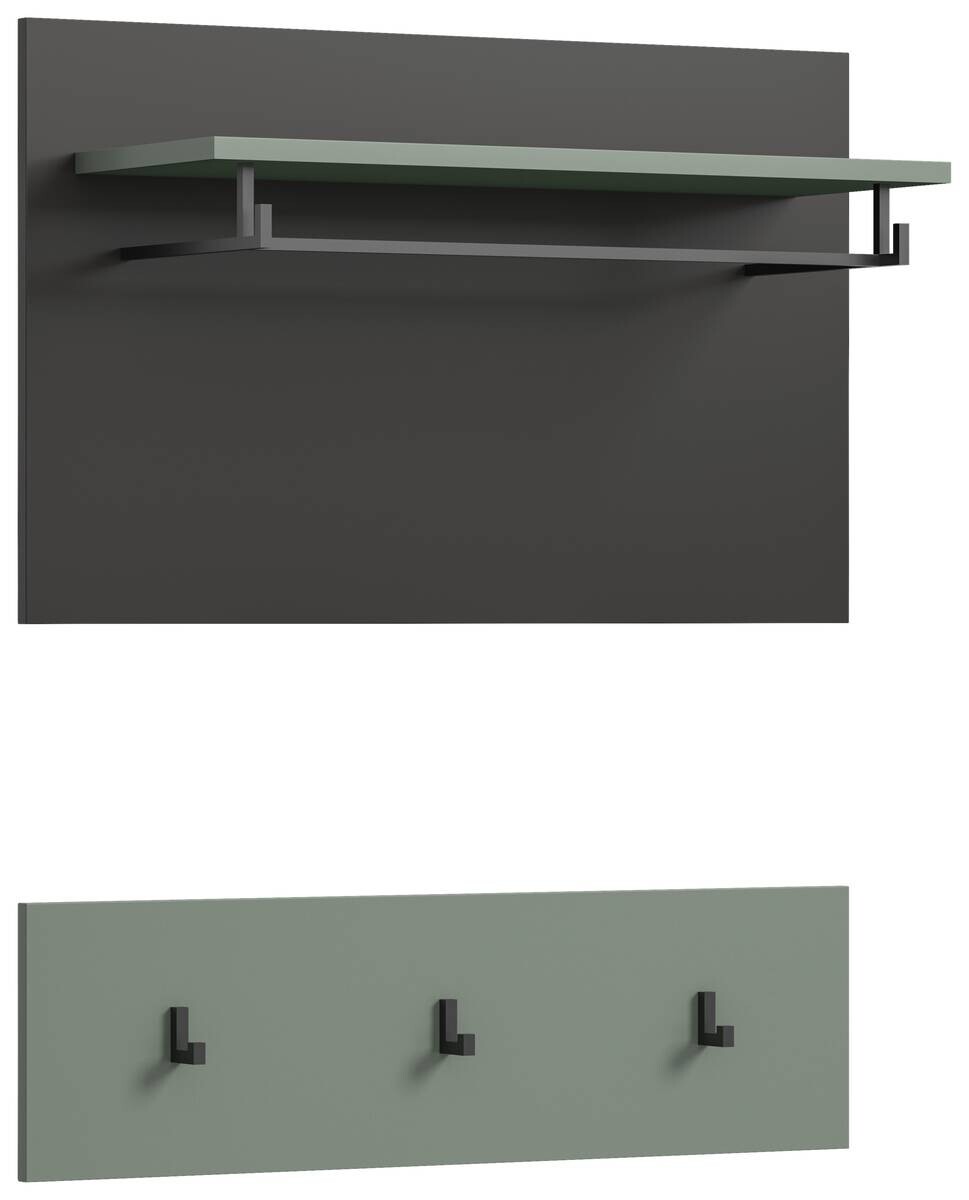 Paneel Canu grün basaltgrau Nachbildung B/H/T: ca. 73x80x27 cm