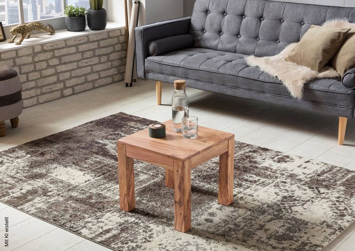 Couchtisch braun B/H/T: ca. 45x40x45 cm