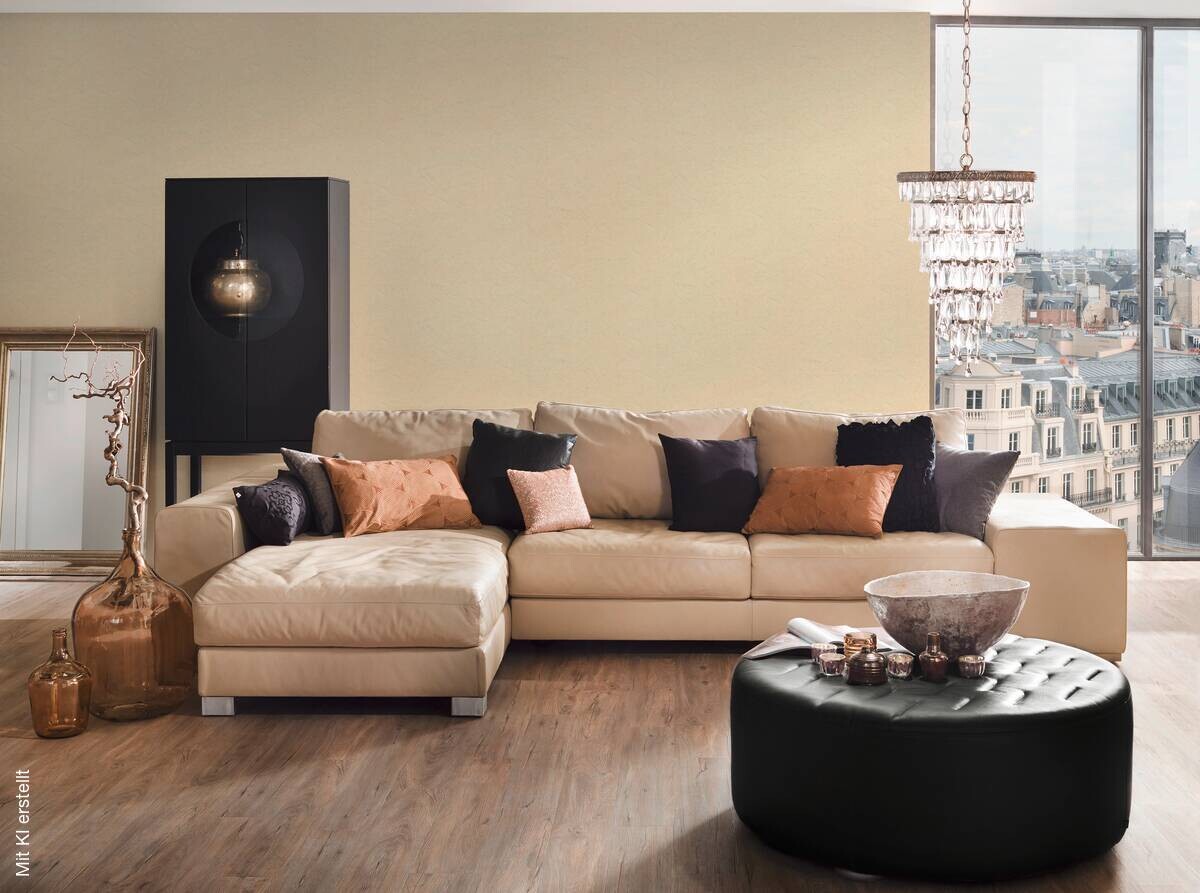 A.S.Creation Vliestapete Best of Vlies Putzoptik gelb B/L: ca. 53x1005 cm
