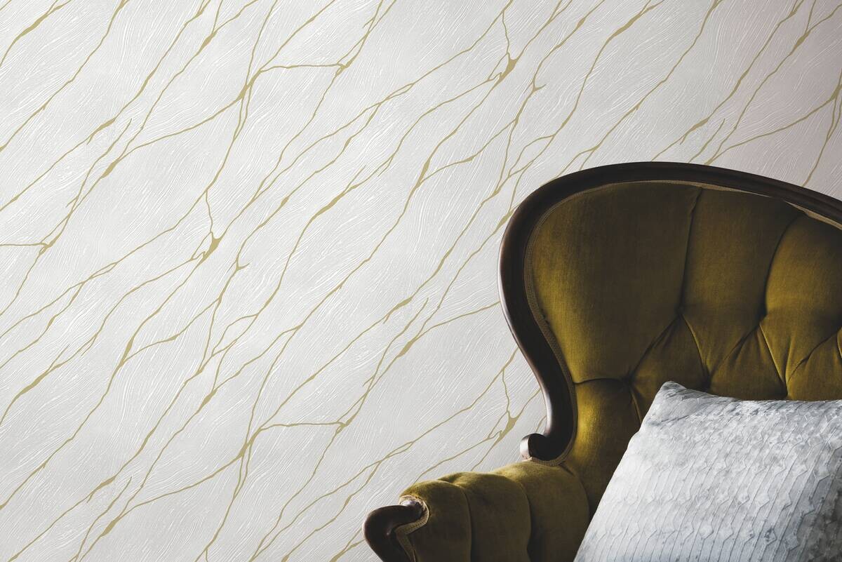 Erismann Vliestapete Marmoroptik hellgrau B/L: ca. 53x1005 cm