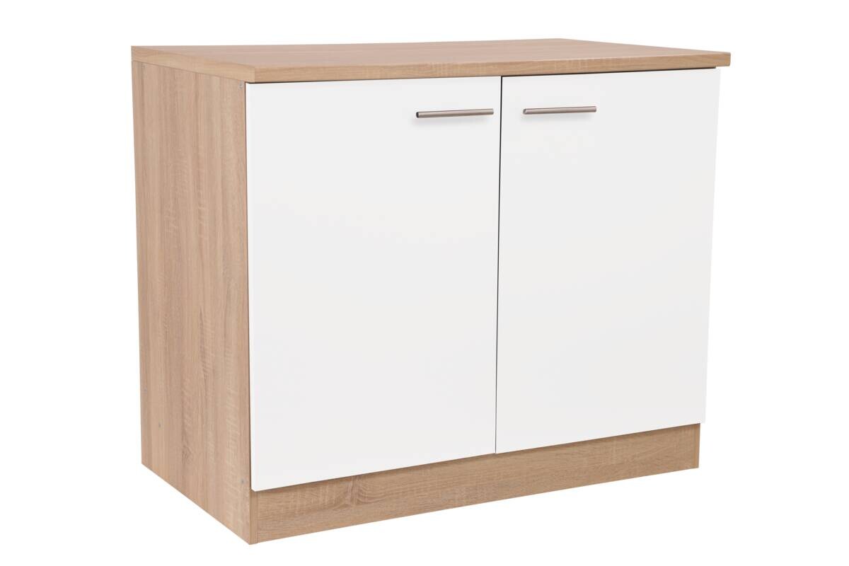 Spülenunterschrank Merle weiß B/H/T: ca. 100x85x60 cm