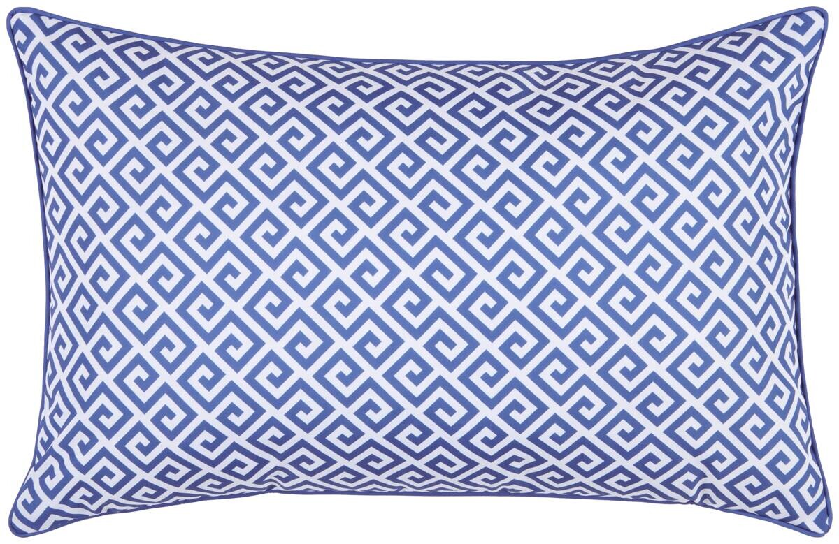 POCOline Dekokissen blau 100% Polyester B/L: ca. 70x45 cm | Blau, weiß | 70,00/45,00 cm