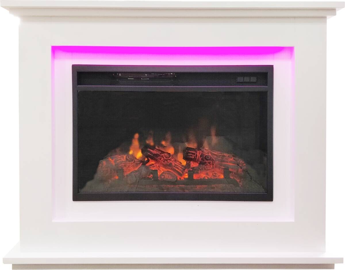 Elektrischer-Kamin BG00672 weiß B/H/L: ca. 100x82,5x27 cm