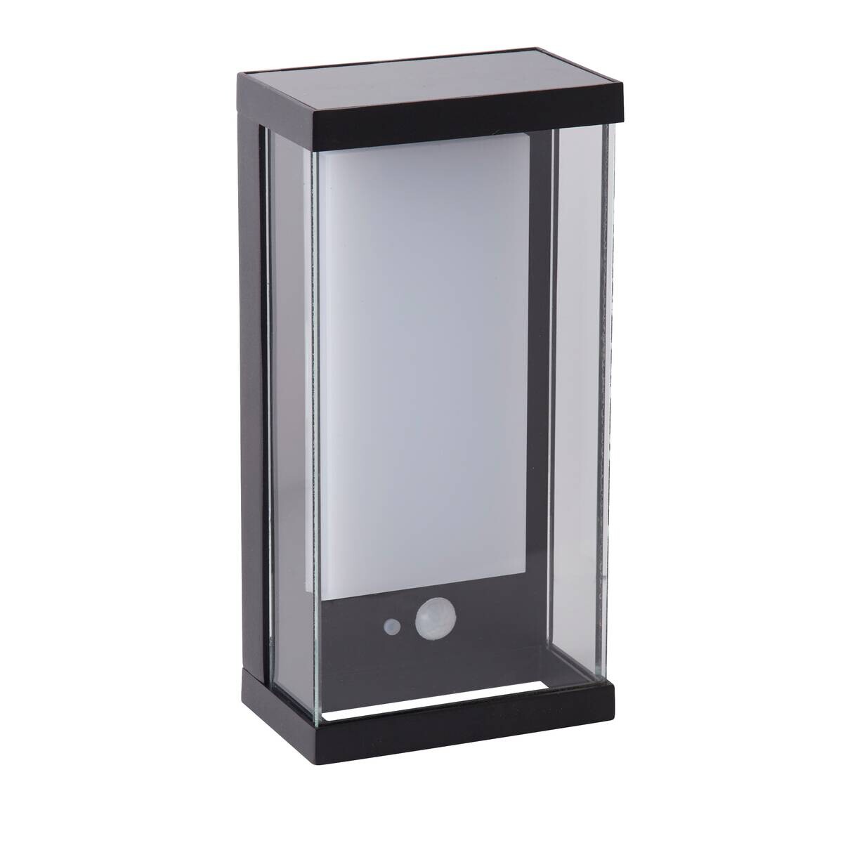 LED-Außenwandleuchte klar schwarz weiß B/H/T: ca. 12,6x25,3x8,5 cm