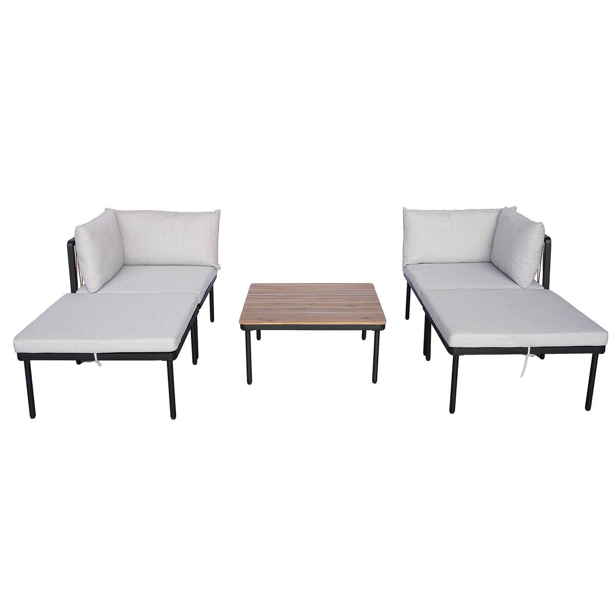 POCOline Gartensitzgruppe grau Akazie