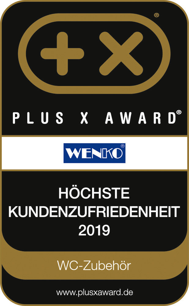 WENKO Stand-WC-Garnitur Chrom Edelstahl