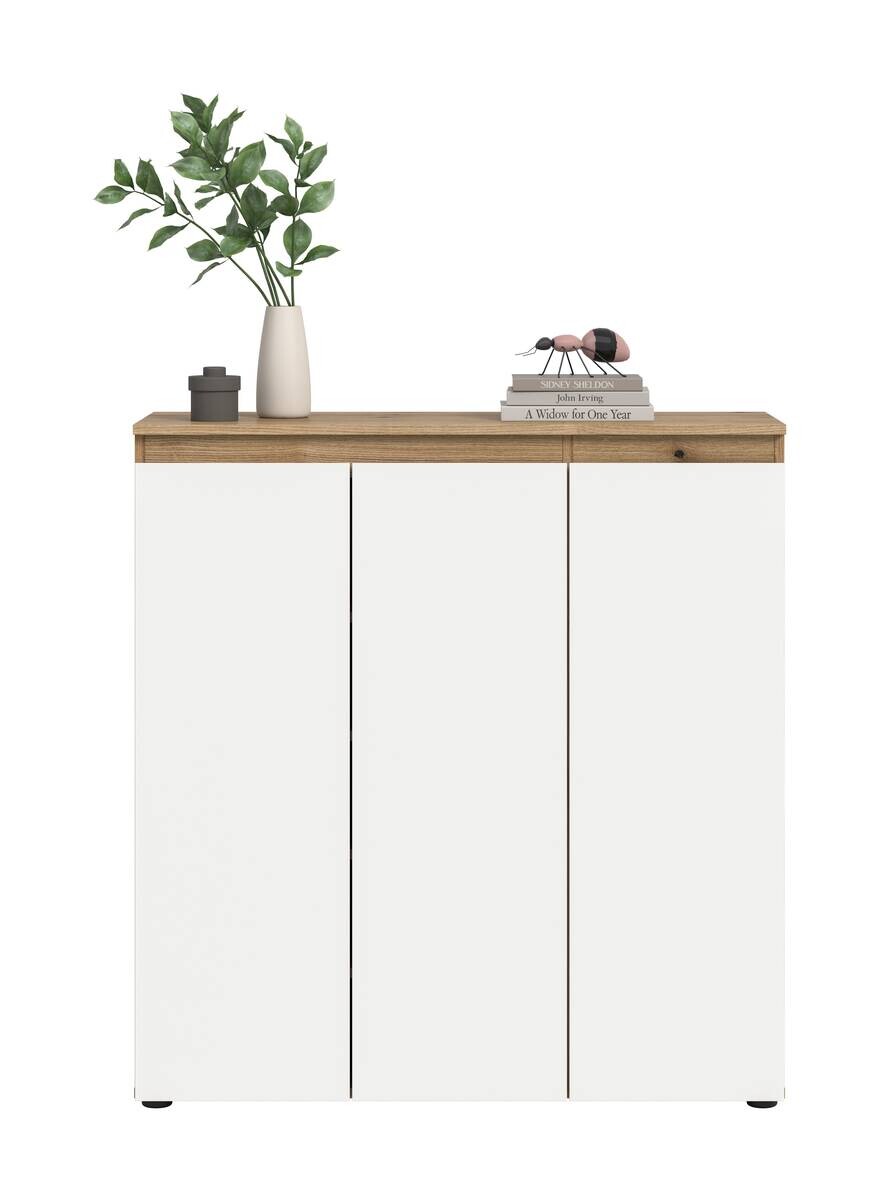 Schrank SCARPA Evoke Oak Nachbildung weiß B/H/T: ca. 105x111x37 cm