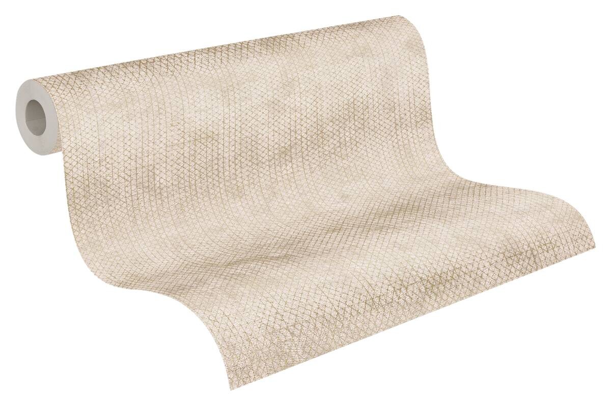 A.S.Creation Vliestapete beige gold silber B/H/D: ca. 53x1005x8,6 cm