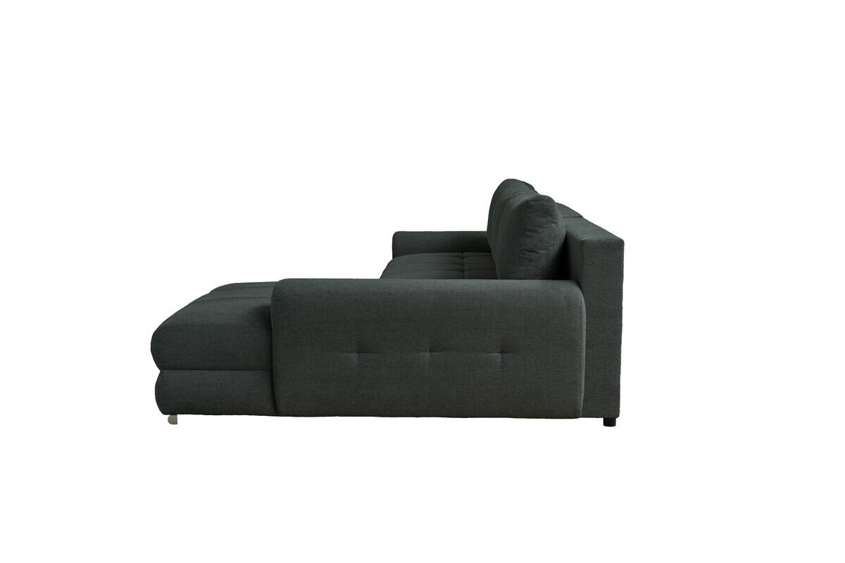 Ecksofa mit Bettfunktion und Bettkasten Lorenz grün Microfaser B/H/T: ca. 284x74x180 cm