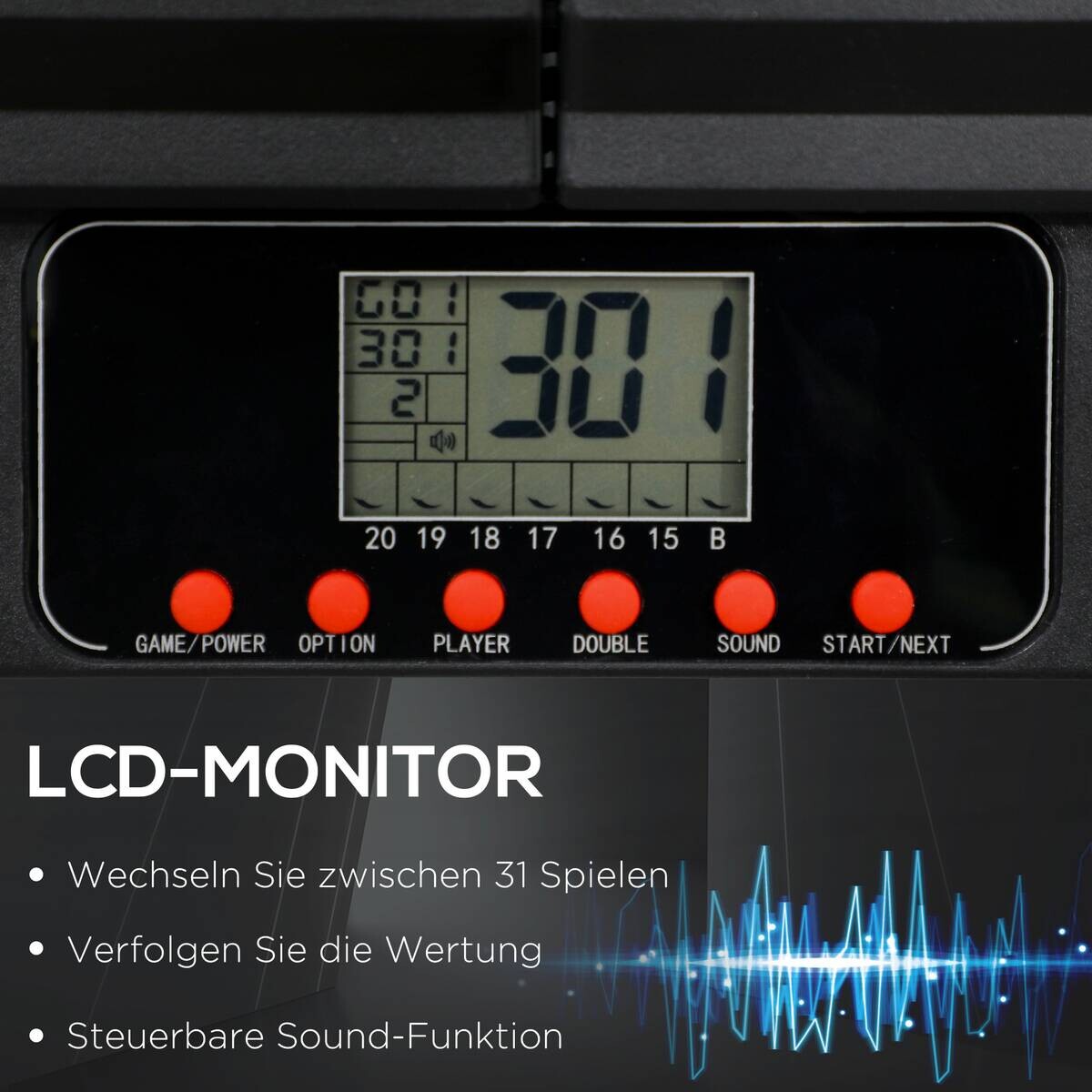 SPORTNOW Elektronische Dartscheibe B/H/L: ca. 45x83x4 cm