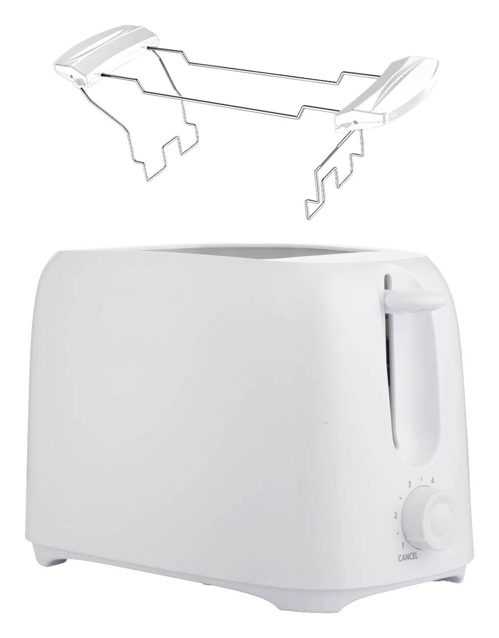 Emerio Toastautomat TO-128676.2 weiß Kunststoff Metall B/H/L: ca. 16x17x29 cm