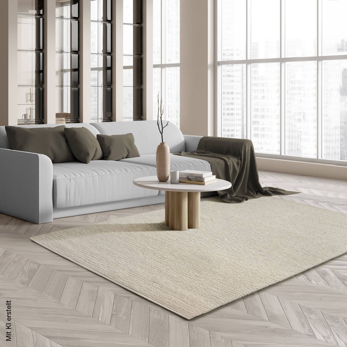 Merinos Teppich Copenhagen creme B/L: ca. 120x170 cm