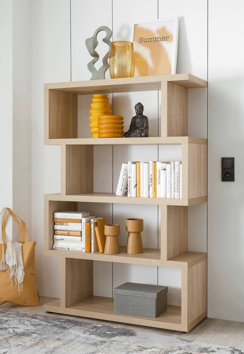 Standregal Style Eiche Sonoma Nachbildung B/H/T: ca. 100x152x38 cm