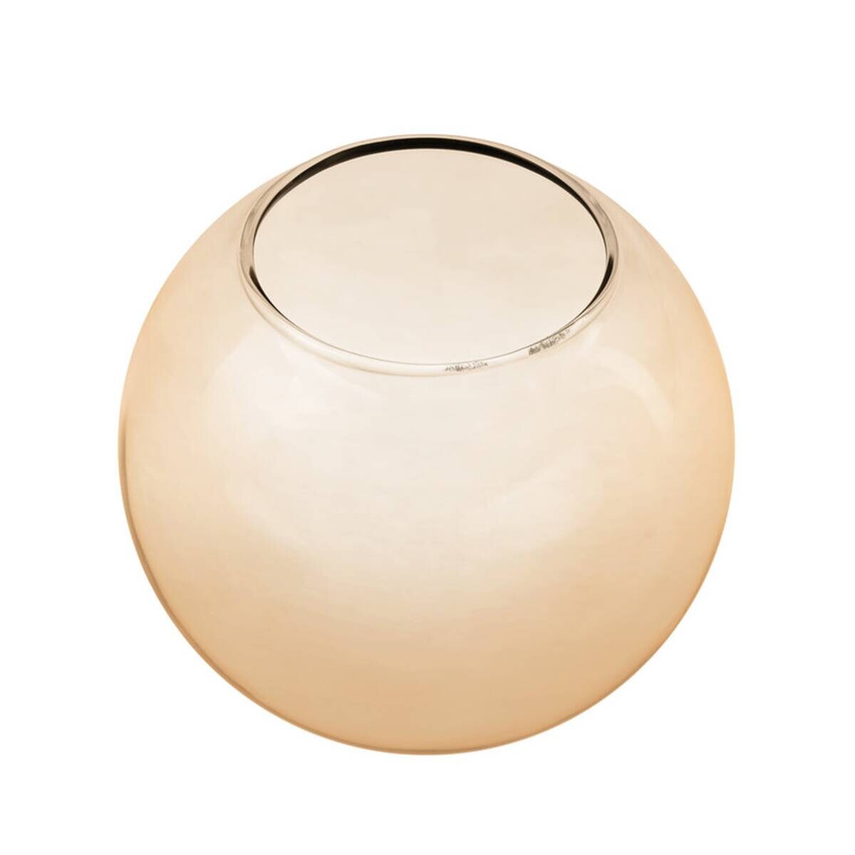 Lamkur Wandleuchte amber Stahl Glas B/H/L: ca. 33x23x33 cm E14 3 Brennstellen