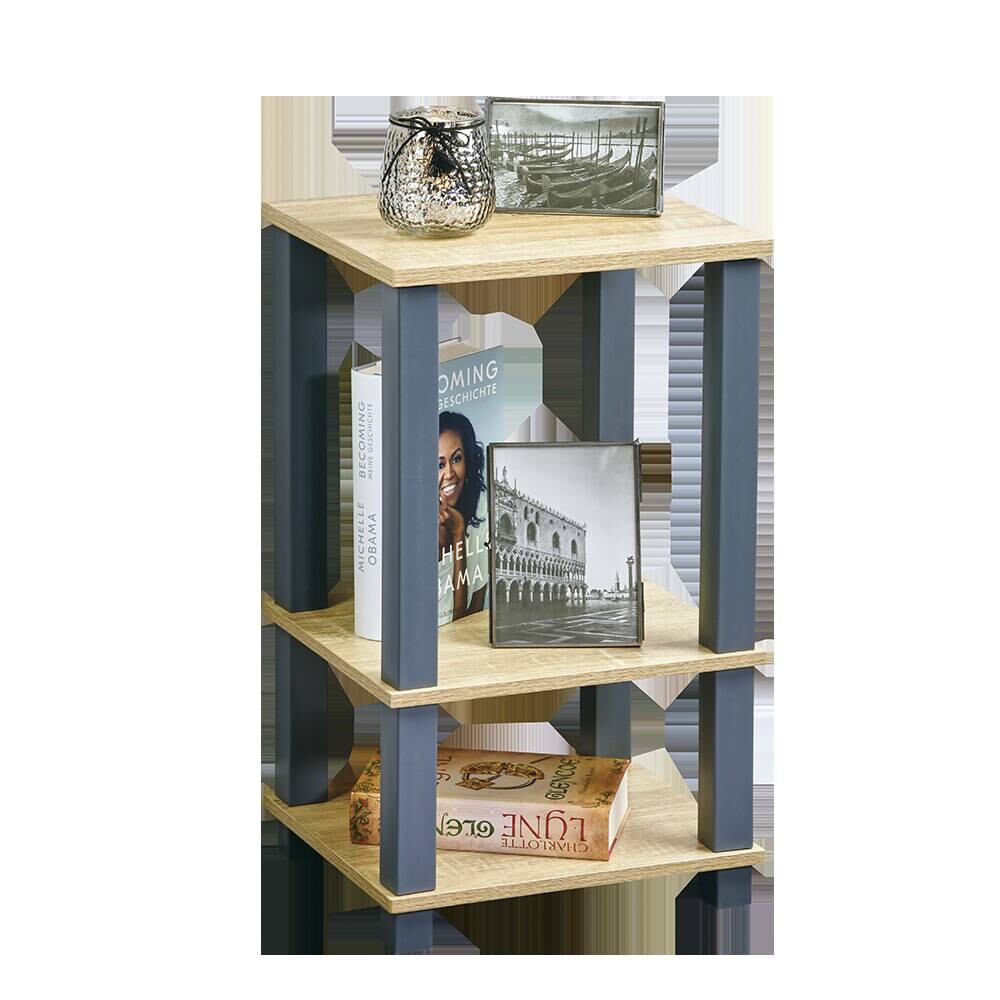 Kesper Regal grau Spanplatte B/H/L: ca. 29x58,5x34 cm